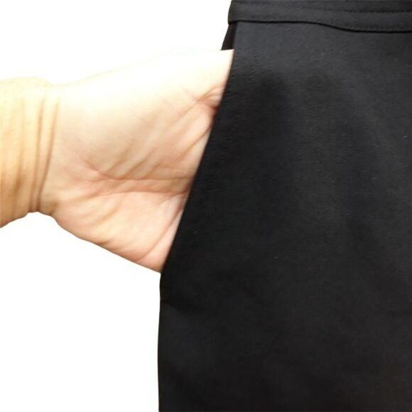 Vintage Worth Wool Cashmere Classic Knee Length Straight Pencil Skirt Black Sz 4 - Picture 9 of 11